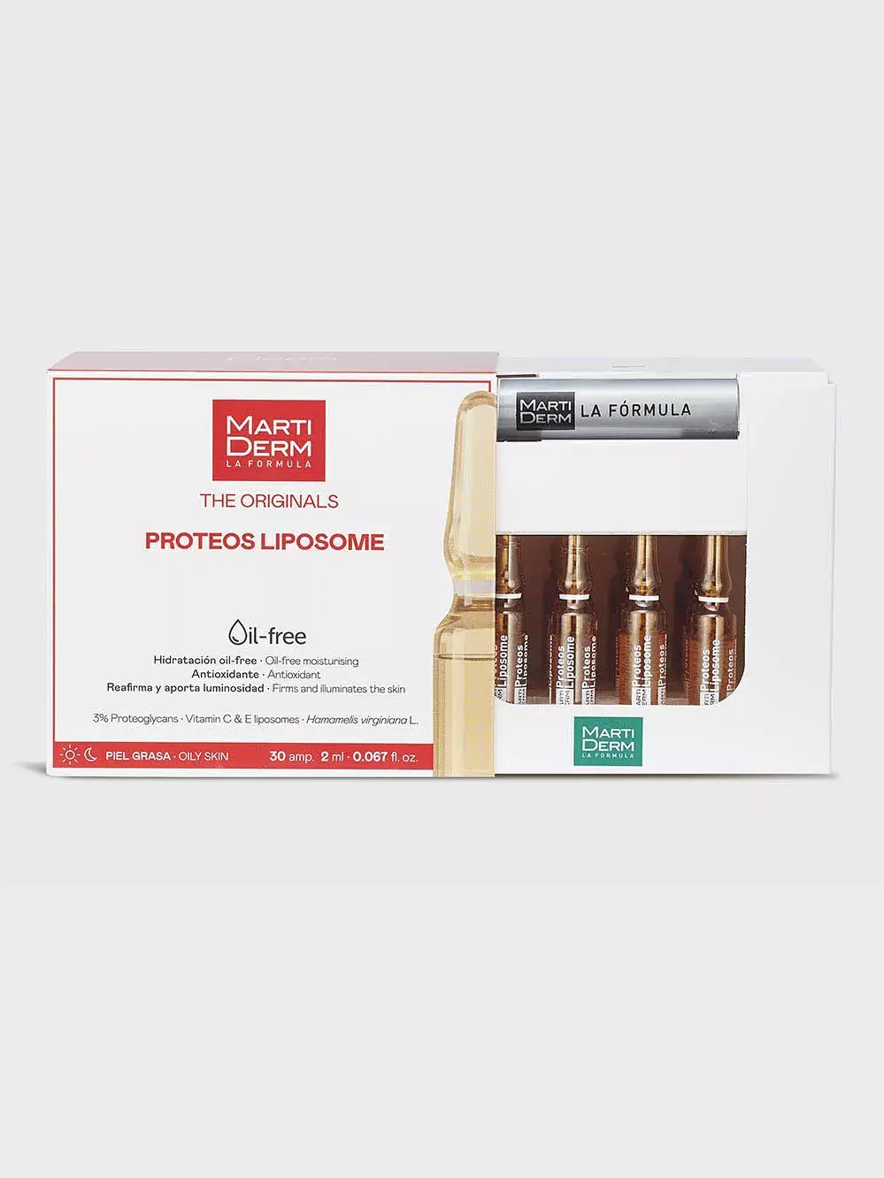 Caja abierta de Ampollas Proteos Liposome